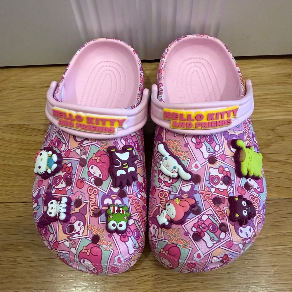 Hello Kitty and Friends Pink Croc Shoes Girls